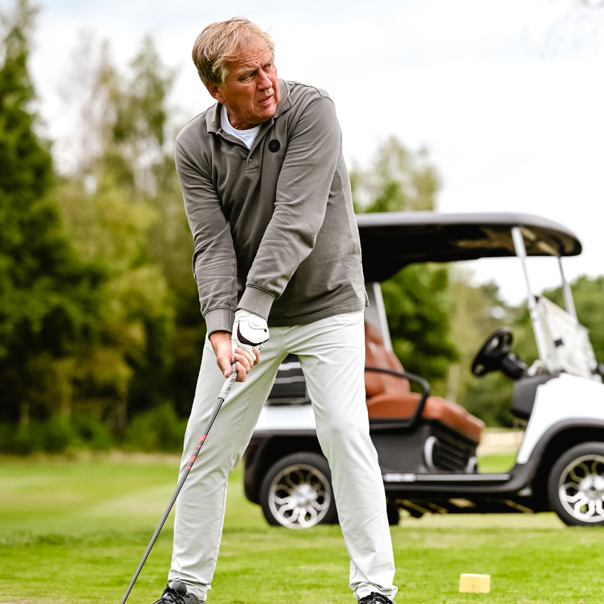 sjoerd laarberg en golfcart